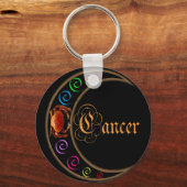 Celestrial Moons Zodiac Cancer Sleutelhanger (Voorkant)