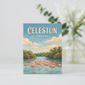 Celestún Mexico Briefkaart (Staand voorkant)