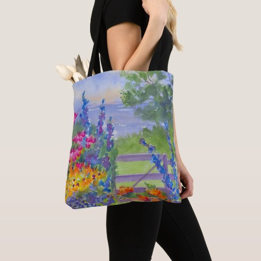 Celia Thaxter Garden op het eiland Shoals Canvas t Tote Bag (Dichtbij)
