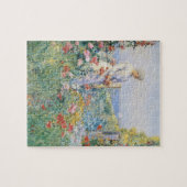 Celia Thaxter in haar tuin door Childe Hassam Legpuzzel (Horizontaal)