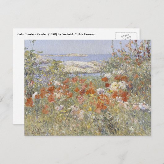 Celia Thaxter's Garden van Frederick Childe Hassam Briefkaart (Voorkant / Achterkant)
