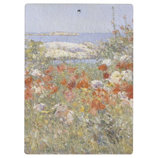 Celia Thaxter's Garden van Frederick Childe Hassam Klembord (Achterkant)