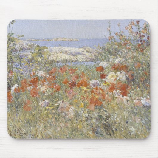 Celia Thaxter's Garden van Frederick Childe Hassam Muismat (Voorkant)