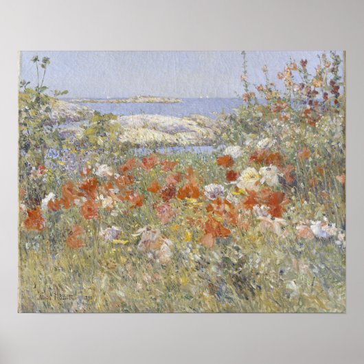 Celia Thaxter's Garden van Frederick Childe Hassam Poster (Voorkant)