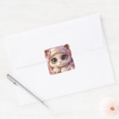 "Celia" Vierkante Sticker (Envelop)