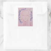 Celia Vierkante Sticker (Tas)