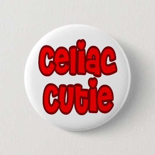 Celiac Cutie Ronde Button 5,7 Cm (Voorkant)