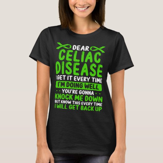 Celiac Disease Awareness Month Disease Ribbon T-shirt (Voorkant)