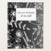 Celiac Disease Monthly Journal - Black & White Planner (Voorkant)