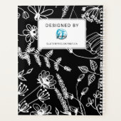 Celiac Disease Monthly Journal - Black & White Planner (Achterkant)
