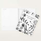 Celiac Disease Monthly Journal - Black & White Planner (Display)