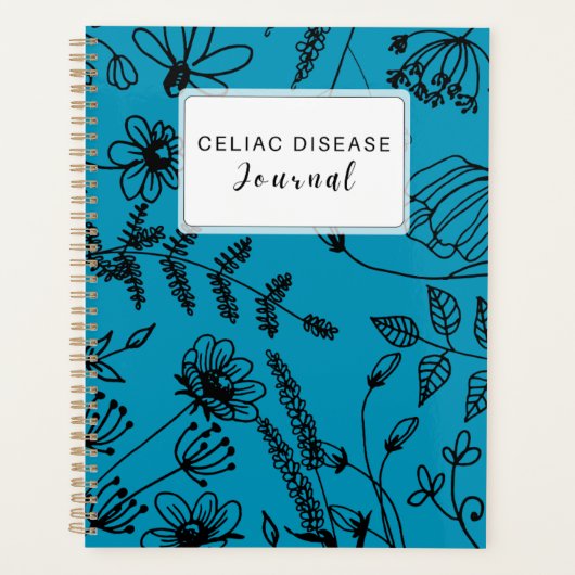 Celiac Disease Monthly Journal - Blue Planner (Voorkant)