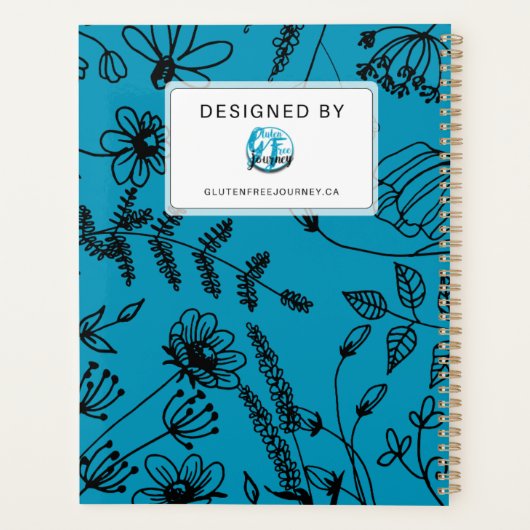 Celiac Disease Monthly Journal - Blue Planner (Achterkant)