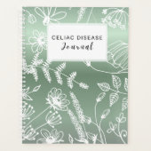 Celiac Disease Monthly Journal - Green Metallic Planner (Voorkant)