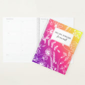 Celiac Disease Monthly Journal Purple Pink Yellow Planner (Display)
