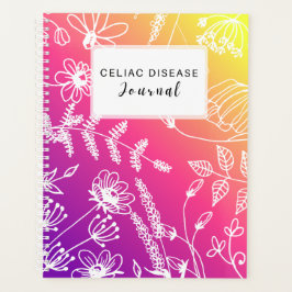 Celiac Disease Monthly Journal Purple Pink Yellow Planner