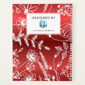 Celiac Disease Monthly Journal - Red Metallic Planner (Achterkant)