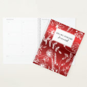 Celiac Disease Monthly Journal - Red Metallic Planner (Display)