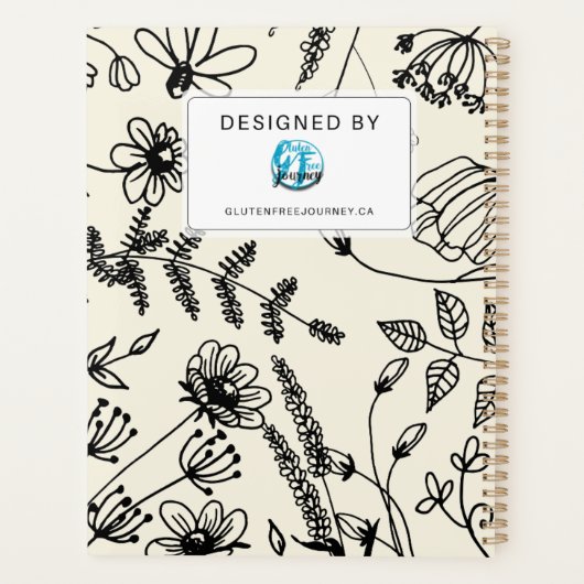 Celiac Disease Monthly Journal - Soft Yellow Planner (Achterkant)