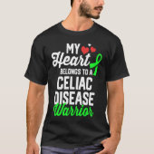 Celiac Disease Warrior Survivor Support Awareness T-shirt (Voorkant)