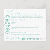 Celiakaart Briefkaart (Achterkant)