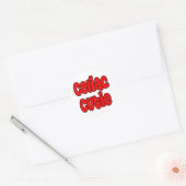 Celiakie cutie ronde sticker (Envelop)