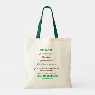Celiakie Disease Awareness Canvas tas