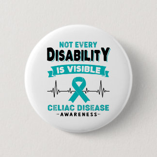 Celiakie Disease Awareness Ribbon Support Giften Ronde Button 5,7 Cm