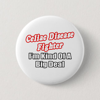 Celiakie Disease Fighter... Grote deal Ronde Button 5,7 Cm