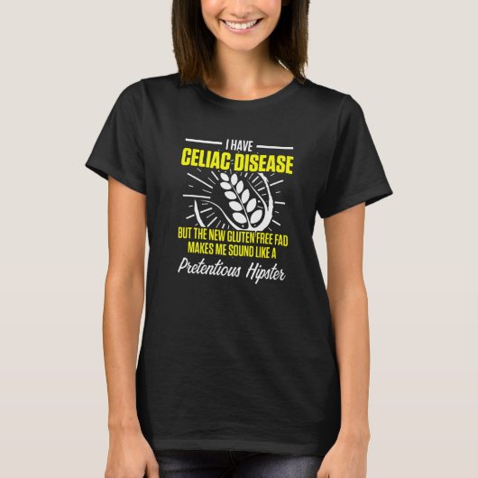 Celiakie Gluten Free Awareness Fad Strong Wa T-shirt (Voorkant)