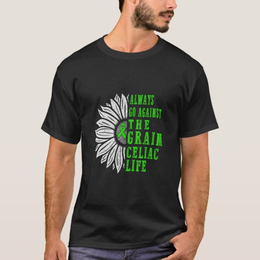 Celiakie Ziekte Bewustzijnd altijd tegen Graad G T-shirt (Voorkant)