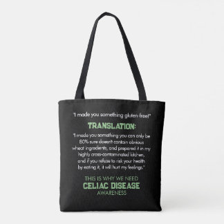 Celiakie Ziektebewustwording Funny Canvas tas