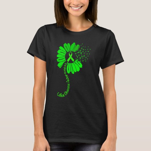 Celiakie Ziektebewustwording Zonnebloem T-shirt (Voorkant)