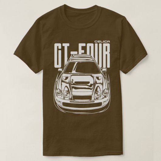 Celica GTFour (wit afdrukken) T-shirt (Design voorkant)