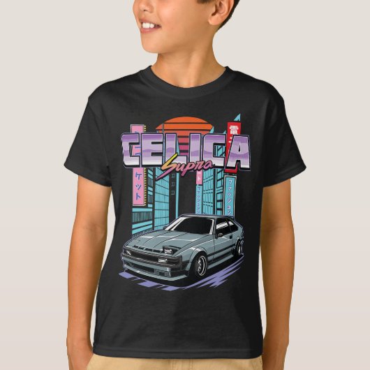 Celica Supra MK2 XX MA60 A60 Grafisch T-shirt (Voorkant)