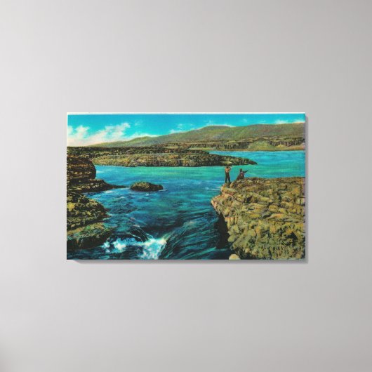 Celilo-Herfsten op de Columbia Canvas Afdruk (Voorkant)