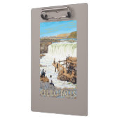 Celilo Herfsten Vist Vintage Travel Poster Klembord (Links)