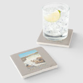 Celilo Herfsten Vist Vintage Travel Poster Stenen Onderzetter (Zijkant)