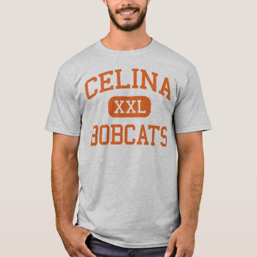Celina - Bobcats - High School - Celina Texas T-shirt (Voorkant)