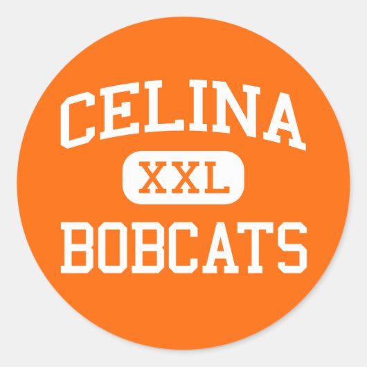 Celina - Bobcats - Middelbare school - Celina Texa Ronde Sticker (Voorkant)