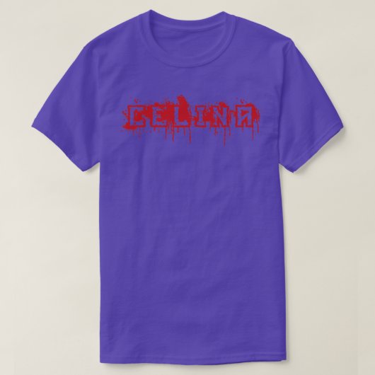 Celina First Name Halloween Costume Personalized T-shirt (Design voorkant)