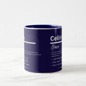 Celina Personalized Girl Name Meaning Coffee Mug Tweekleurige Koffiemok (Center)