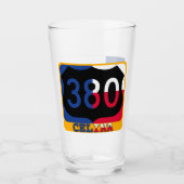 Celina, Texas en US 380, Pint Glass Glas (Voorkant)