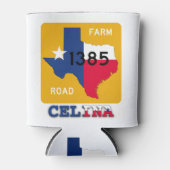 Celina, TX, FM1385 Rd & Texas Longhorn Koelbox Blikjeskoeler (Voorkant)