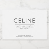 Celine Candle Reed Sticker Diffuser Label Sticker (Enkel label)