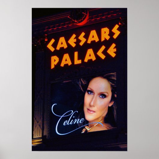 Celine Dion Caesars Palace Las Vegas America Poster (Voorkant)