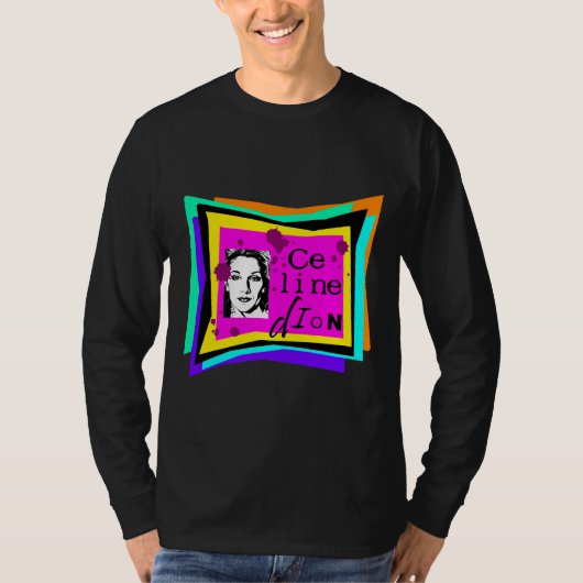 Celine Dion - popart T-shirt (Voorkant)