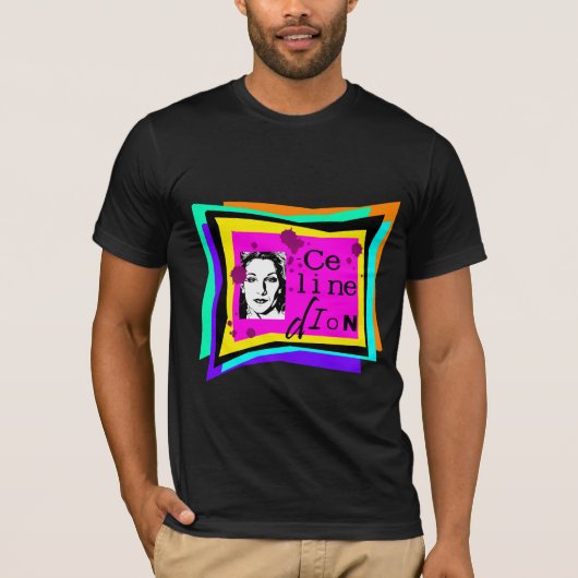 Celine Dion - popart T-shirt (Voorkant)