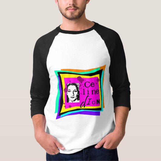 Celine Dion - popart T-shirt (Voorkant)