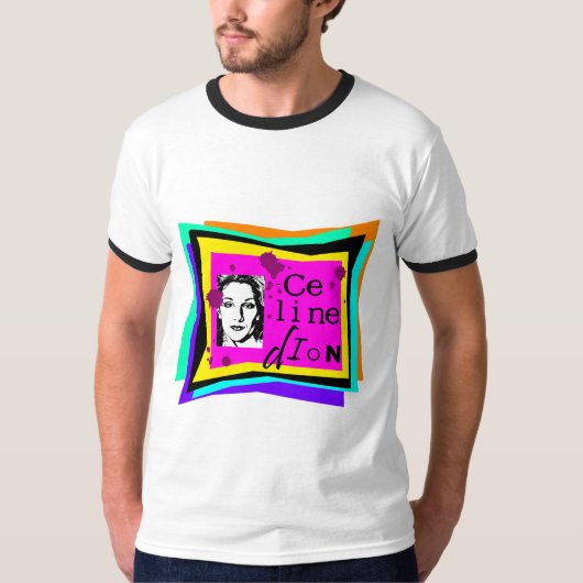 Celine Dion - popart T-shirt (Voorkant)